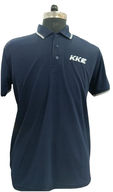 T-SHIRT SAP MATTY NAVY BLUE WITH TWO WHITE TIPPING STYLE NO SMTD-04 PRICE RS 199 Per Piece