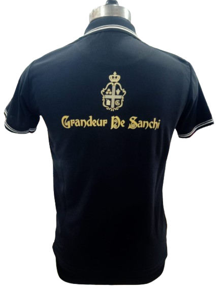T-SHIRT SAP MATTY NAVY BLUE WITH TWO WHITE TIPPING STYLE NO SMTD-04 PRICE RS 199 Per Piece