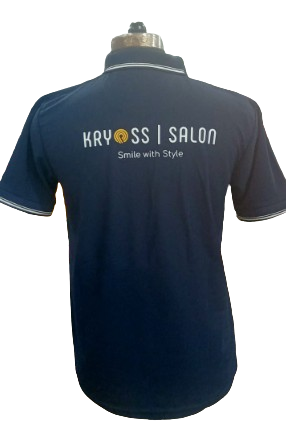 T-SHIRT SAP MATTY NAVY BLUE WITH TWO WHITE TIPPING STYLE NO SMTD-04 PRICE RS 199 Per Piece