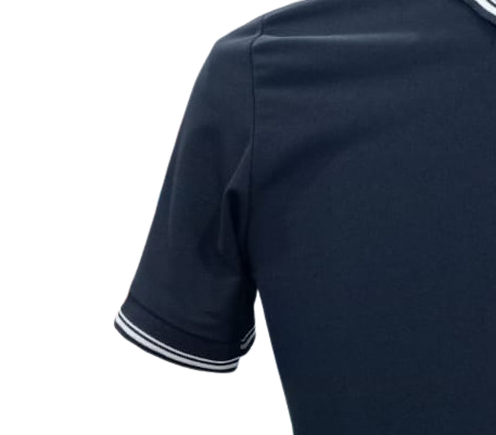 T-SHIRT SAP MATTY NAVY BLUE WITH TWO WHITE TIPPING STYLE NO SMTD-04 PRICE RS 199 Per Piece