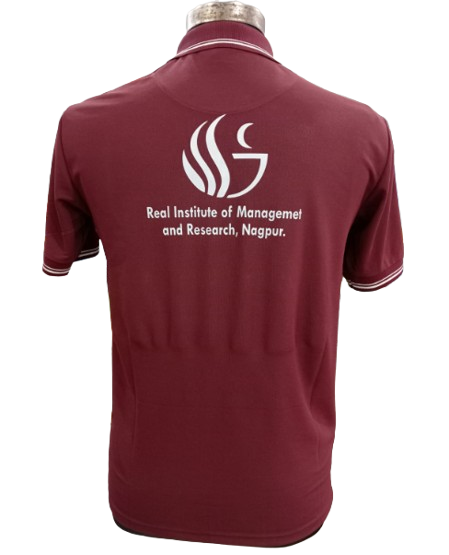 T-SHIRT SAP MATTY MAROON WITH TWO WHITE TIPPING STYLE NO SMTD-03 PRICE RS 199 Per Piece