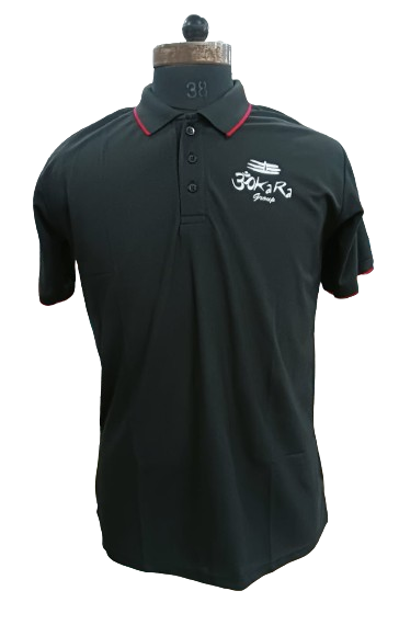 T-SHIRT SAP MATTY NAVY BLUE WITH  ORANGE TIPPING STYLE NO SMTS-03 PRICE RS 195 Per Piece