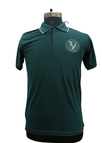 T-SHIRT SAP MATTY GREEN WITH WHITE TIPPING STYLE NO SMTS- 08 PRICE RS 195 Per Piece