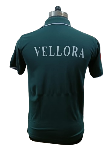 T-SHIRT SAP MATTY GREEN WITH WHITE TIPPING STYLE NO SMTS- 08 PRICE RS 195 Per Piece