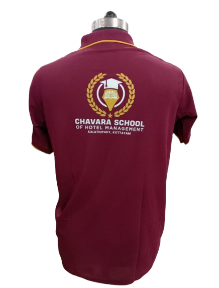 T-SHIRT SAP MATTY MAROON WITH GOLDEN TIPPING STYLE NO SMTS-06 PRICE RS 195 Per Piece