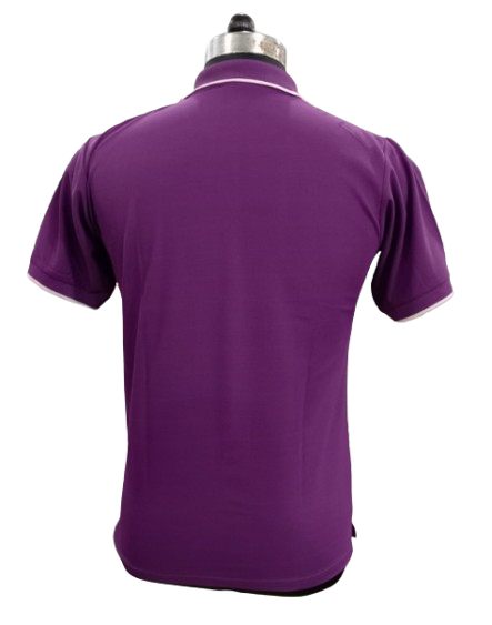 T-SHIRT SAP MATTY PURPLE WITH WHITE TIPPING STYLE NO SMTS-07 PRICE RS 195 Per Piece