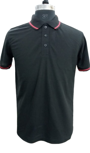 T-SHIRT SAP MATTY BLACK WITH RED TIPPING STYLE NO SMTS-0 PRICE RS 195 Per Piece (Copy)
