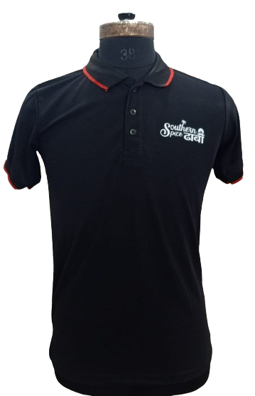 T-SHIRT SAP MATTY BLACK WITH RED TIPPING STYLE NO SMTS-0 PRICE RS 195 Per Piece (Copy)