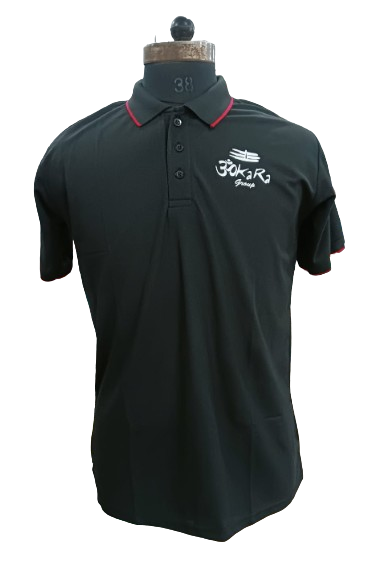T-SHIRT SAP MATTY BLACK WITH RED TIPPING STYLE NO SMTS-0 PRICE RS 195 Per Piece (Copy)
