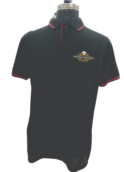 T-SHIRT SAP MATTY BLACK WITH RED TIPPING STYLE NO SMTS-0 PRICE RS 195 Per Piece (Copy)