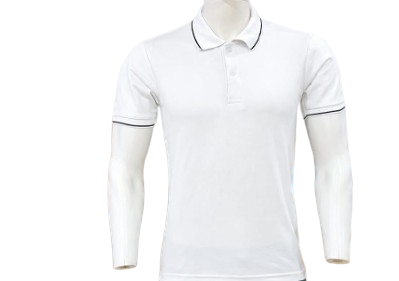 T-SHIRT SAP MATTY WHITE WITH BLACK TIPPING STYLE NO SMTS-01 PRICE RS 195 Per Piece