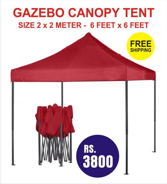 Gazebo Canopy Tent Red Color GT-04 SIZE 2 METER X 2 METER RS 3500