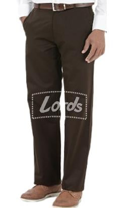TROUSER PANT FORMAL PREMIUM NON PLEATED FORMAL DARK BROWN PRICE RS.325 PER PIECE MOQ 2