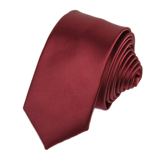 Neck Tie Sleek Maroon Micro Twill Fabric NTC-04